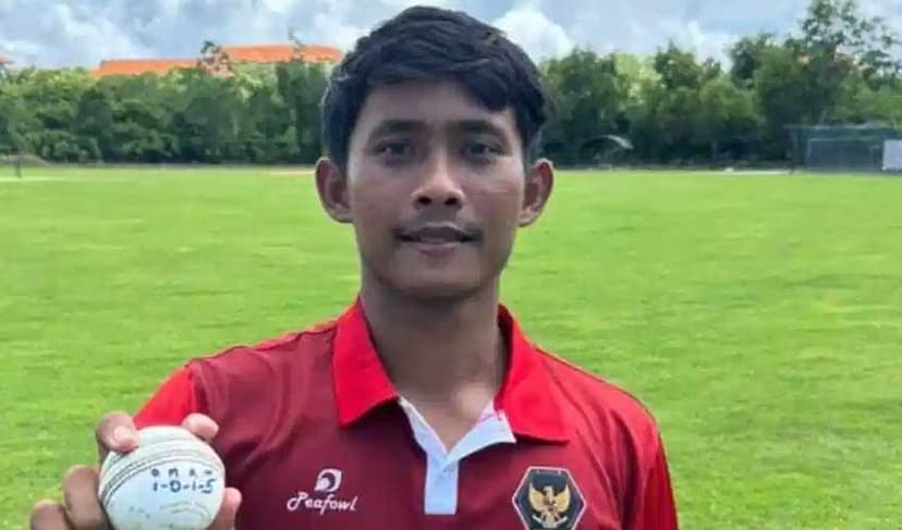 Indonesia bowler enters record books with five-wicket over in T20s (Courtesy: Online)