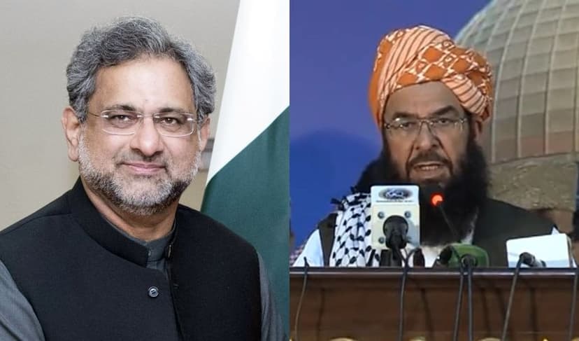 From left to right: Shahid Khaqan Abbasi and Abdul Ghafoor Haideri – Files