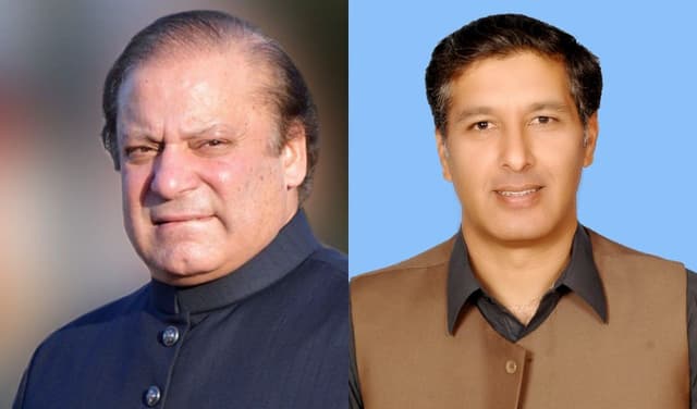 From left to right: Nawaz Sharif and Shahzada Iftikhar Uddin – Files