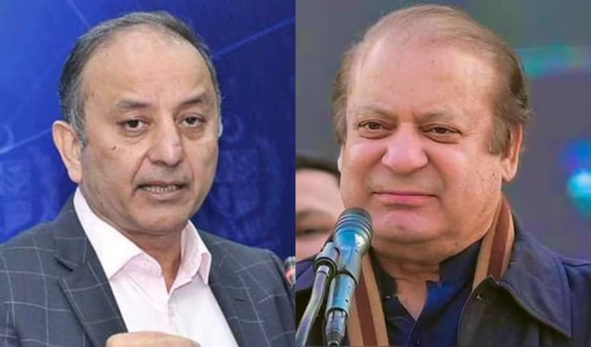 From left to right: Musadik Malik and Nawaz Sharif – Files