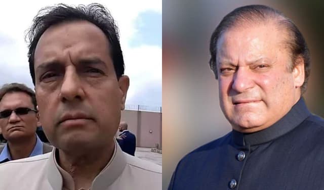 From left to right: Capt Safdar and Nawaz Sharif – Files