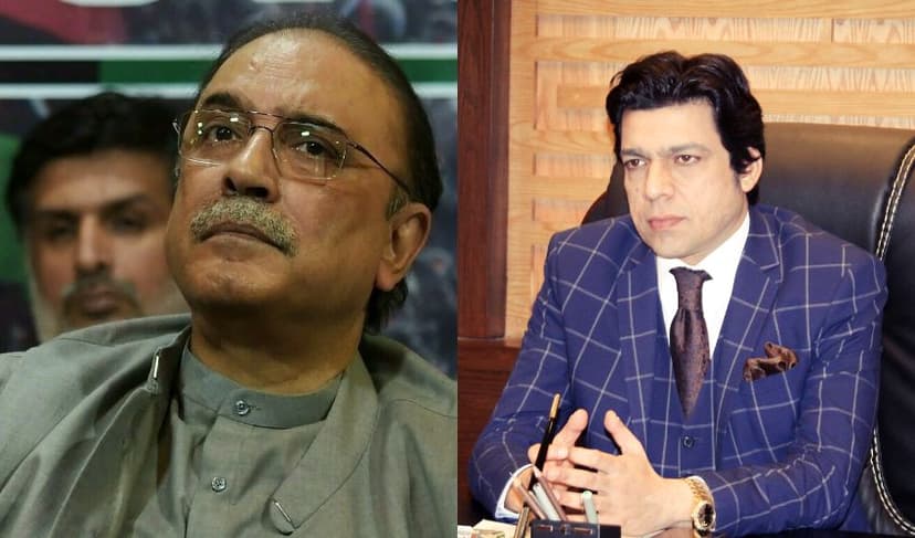 From left to right: Asif Ali Zardari and Faisal Vawda – Files