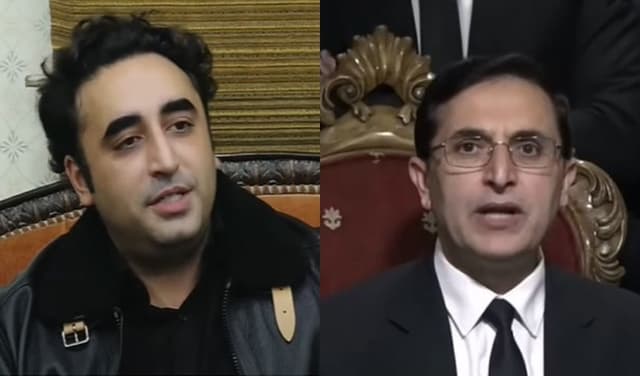 From left to right: Bilawal Bhutto-Zardari and Barrister Gohar – Files