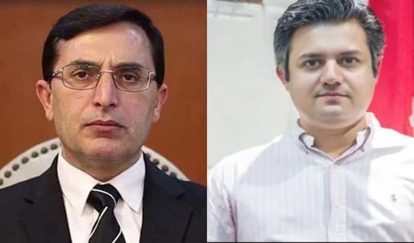 From left to right: Barrister Gohar Ali Khan and Hammad Azhar – Files
