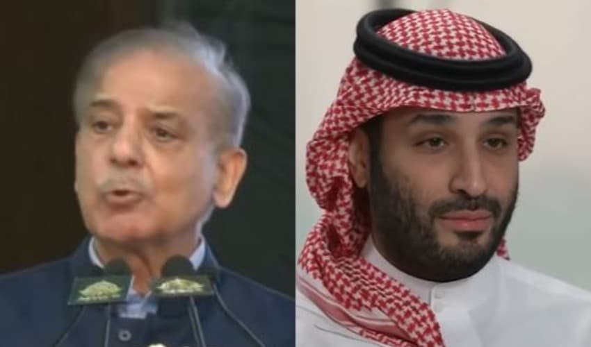 From left to right: Prime Minister Shehbaz Sharif and Saudi Crown Prince Mohammad Bin Salman – Files