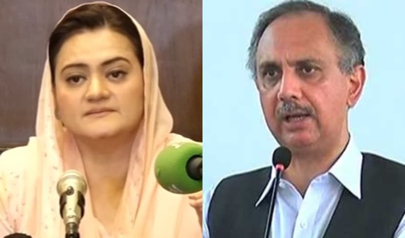 From left to right: Marriyum Aurangzeb and Omar Ayub – Files
