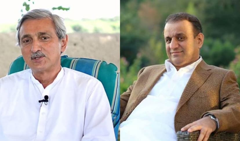From left to right: Jahangir Khan Tareen and Abdul Aleem Khan - Files