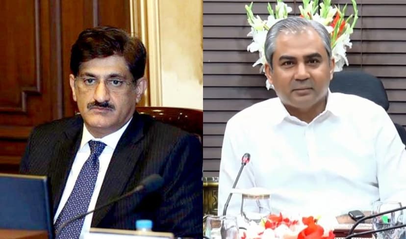 From left to right: Murad Ali Shah and Mohsin Naqvi – Files