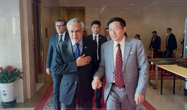 Ishaq Dar reaches Beijing