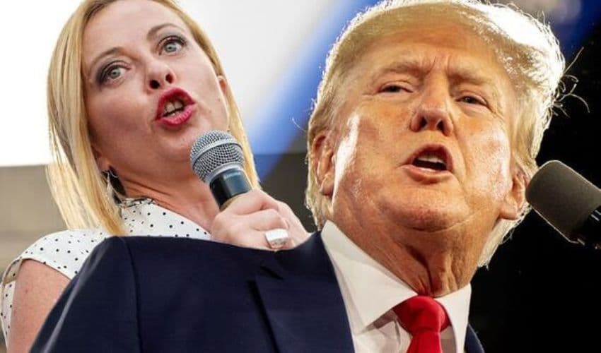 Italy PM and Donald Trump