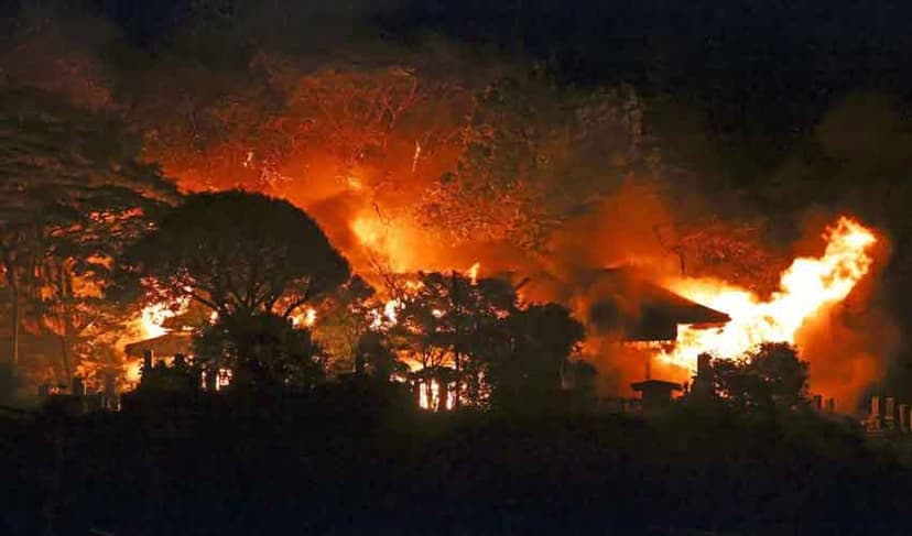 Japan fire in buildings