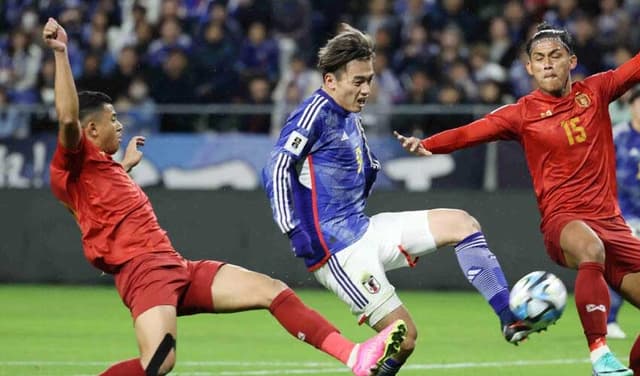 Japan thrash Myanmar AFP