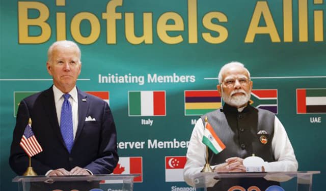 Joe Biden and Narendra Modi