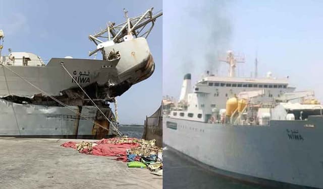 Karachi port ships accident