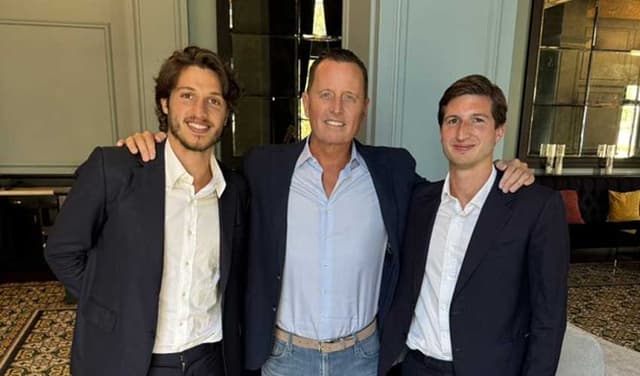 Imran Khan’s sons meet Trump aide Richard Grenell (Courtesy: Online)