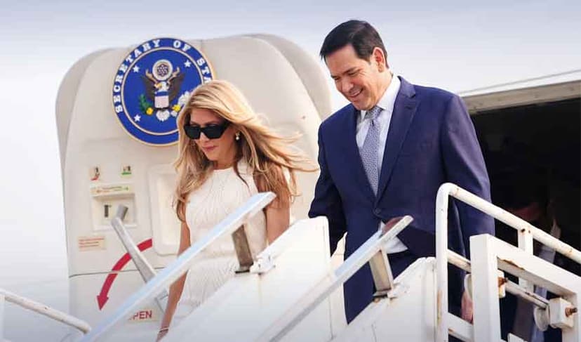 Marco Rubio reaches India