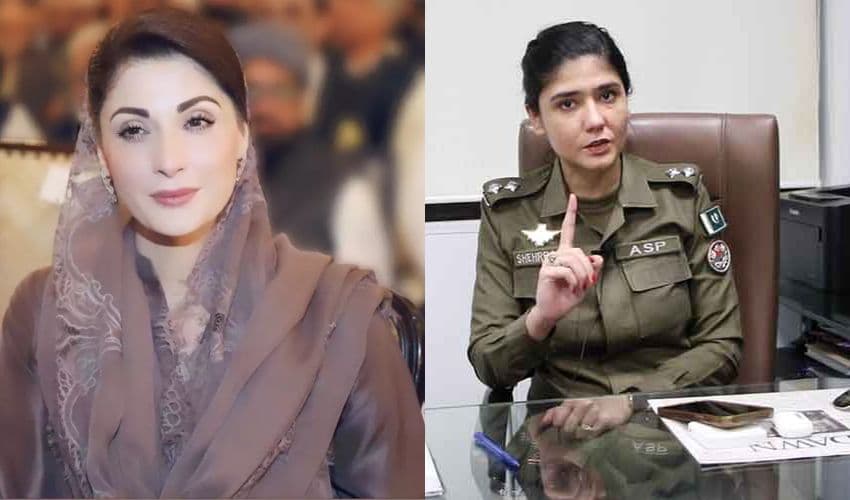 Maryam Nawaz and ASP Shehrbano Naqvi