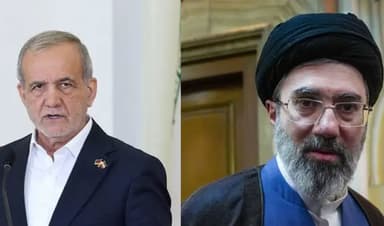 masoud-pezeshkian-and-khamenei masoud-pezeshkian-and-khamenei