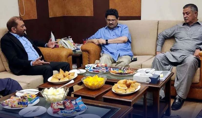 Miftah Ismail and Farooq Sattar