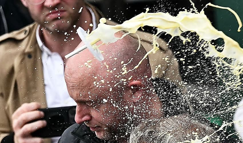 Woman who threw milkshake at Nigel Farage avoided jail (Courtesy: Online) Woman who threw milkshake at Nigel Farage avoided jail (Courtesy: Online)