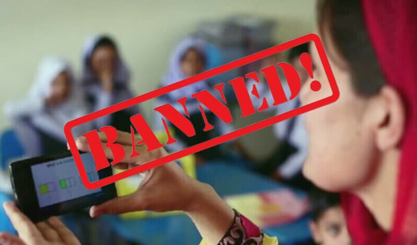 Mobile phones banned in KP