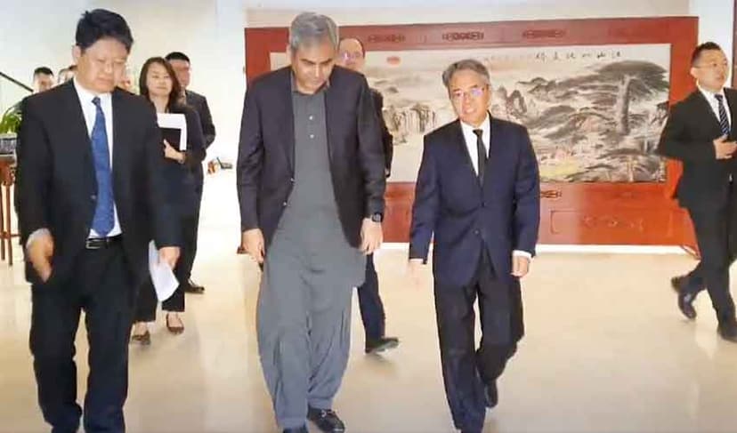 Mohsin Naqvi at Chinese Embassy