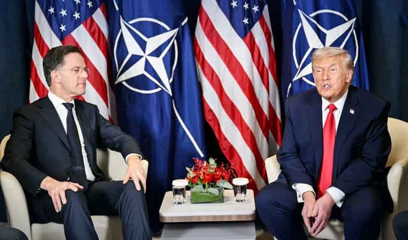 NATO chief Rutte with Trump