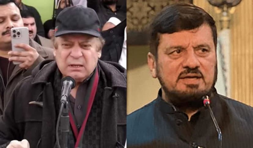 From left to right: Nawaz Sharif and Haji Ghulam Ali – Files