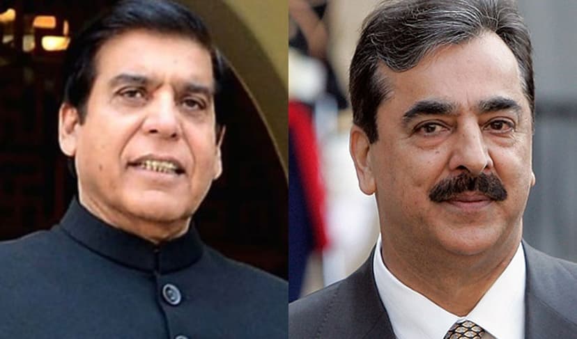 From left to right: Raja Pervaiz Ashraf and Yousaf Raza Gilani Gilani  – Files