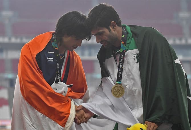 Neeraj Chopra and Arshad Nadeem