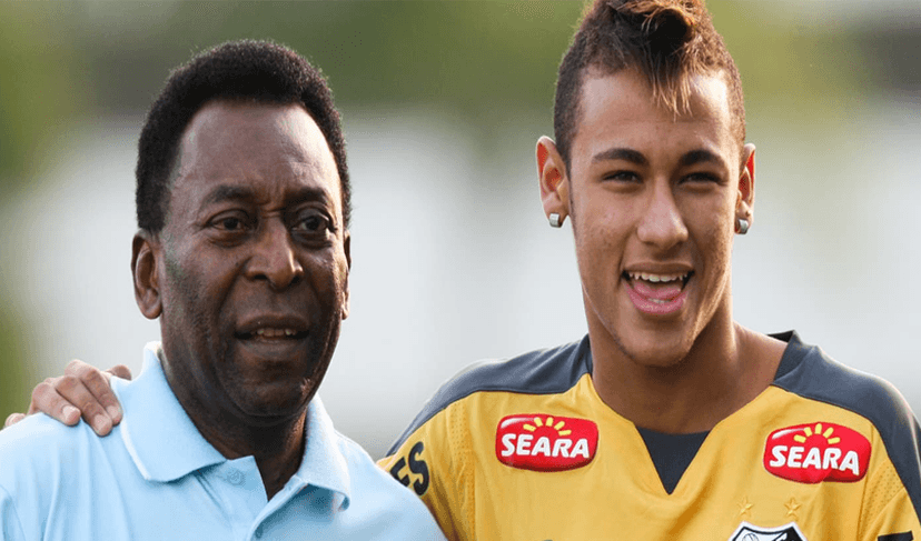 Neymar and Pele