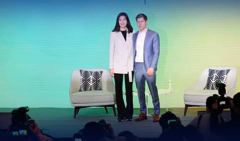 OpenAI CEO Sam Altman,Kakao CEO Chung Shin a