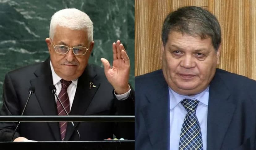 Mahmoud Abbas and Rawhi Fattouh