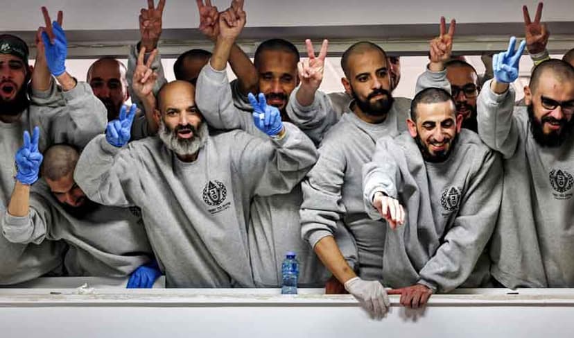 Palestinians freed