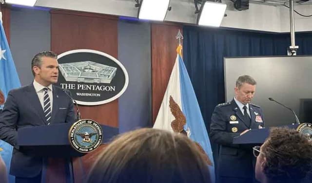 US strikes ‘not aimed at regime change,’ says Pentagon chief (Courtesy: Online)