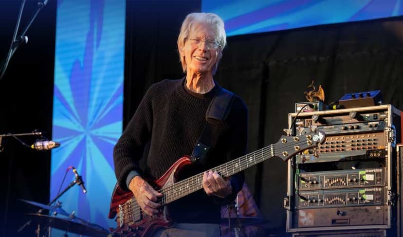 Phil Lesh performs with Phil Lesh and Friends in 2023.