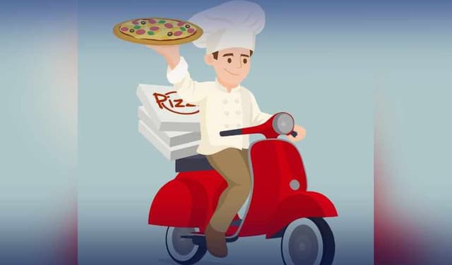 pizza delivery boy