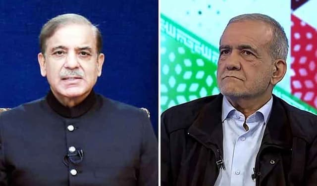 Pezeshkian expresses solidarity with flood-hit Pakistan in call with PM (Courtesy: Online)