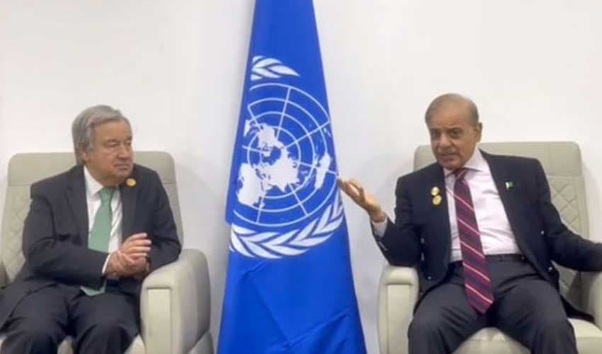 PM Shehbaz asks UN Secretary-General to advise India to act responsibly (Courtesy: Online) PM Shehbaz asks UN Secretary-General to advise India to act responsibly (Courtesy: Online)