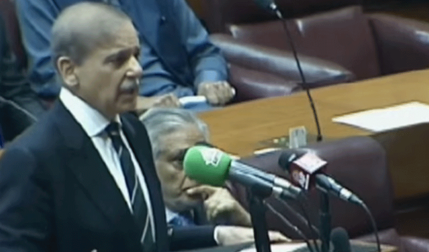 PM Shehbaz addresses nation after India’s ‘cowardly attacks’ on Pakistan (Courtesy: screengrab)