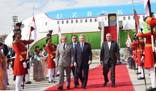 Uzbek President Shavkat Mirziyoyev arrives in Pakistan on two-day visit (Courtesy: File)