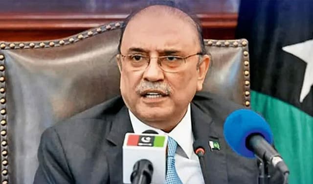 President Zardari slams Hindutva ideology in India (Courtesy: Online)
