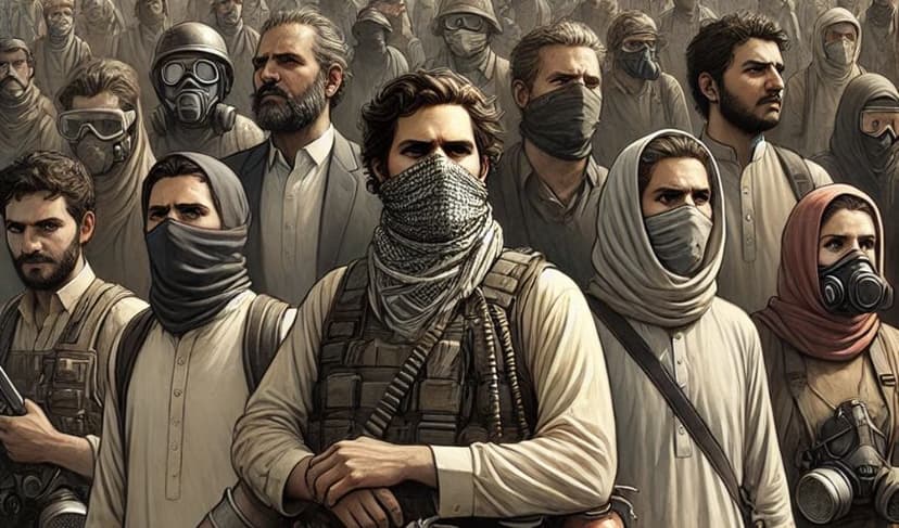 PTI protesters AI generated image