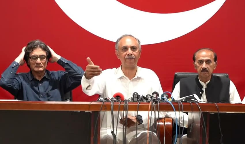 PTI Leader Omar Ayub Press Conference