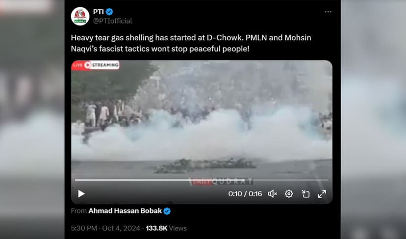PTI misleading video