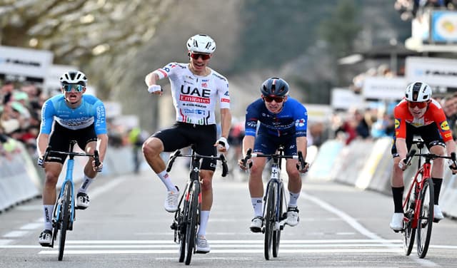 Frenchman Romain Gregoire takes unexpected victory after lead group’s mistake at Ardeche Classic (Courtesy: Online)