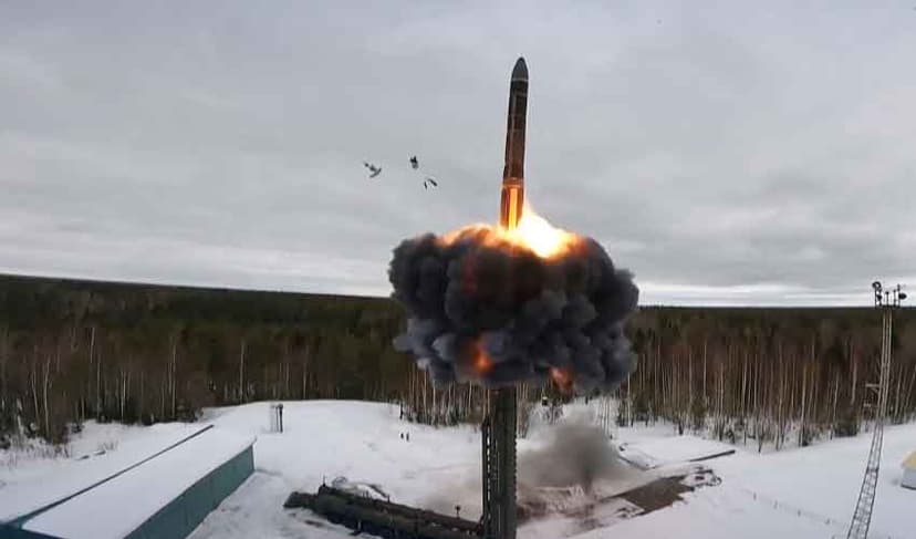 Russia fires hypersonic missile at Ukraine