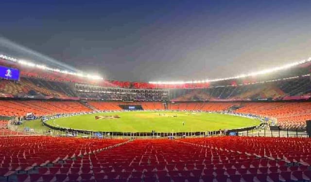 Narendra Modi Stadium is an international cricket stadium in Ahmedabad, Gujarat, India.