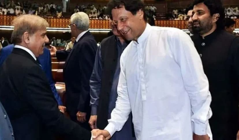 Shehbaz Sharif and Imran Khan
