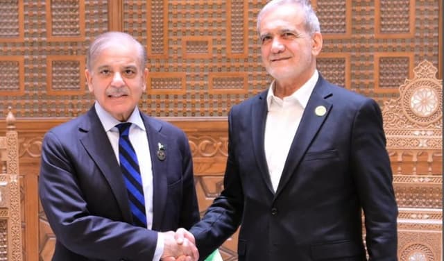 Shehbaz Sharif  and Iran President